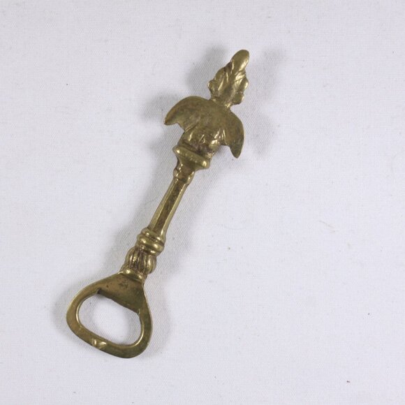 Solid brass Inca angel soda bottle opener - Picture 4 of 10